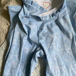 LoveShackFancy x Beach Riot leggings beaux blue